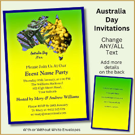 Voeg jaarlijkse tekst toe, Wattle Gum Leaf Austral Kaart