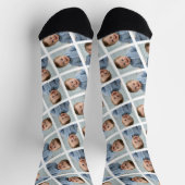 Voeg je 1 foto toe om een patroon te maken - Wit Sokken (Top)