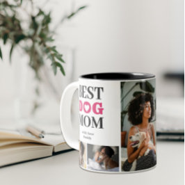 Voeg je 5 Pet Photo Best Dog Mom Definition Mok