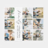 Voeg je 9 Family Photo Fleece deken toe (Voorkant (Horizontaal))