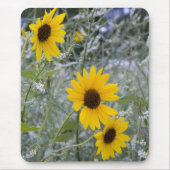 Voeg je aangepaste fotodiagonaal zonnebloemen toe muismat (Voorkant)