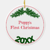 Voeg je aangepaste pop-upfoto van Cute Tweezijdig  Keramisch Ornament (Achterkant)