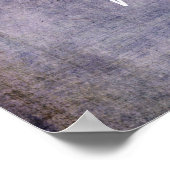 Voeg je aangepaste tekst  donkere Paarse grunge to Poster (Hoek)