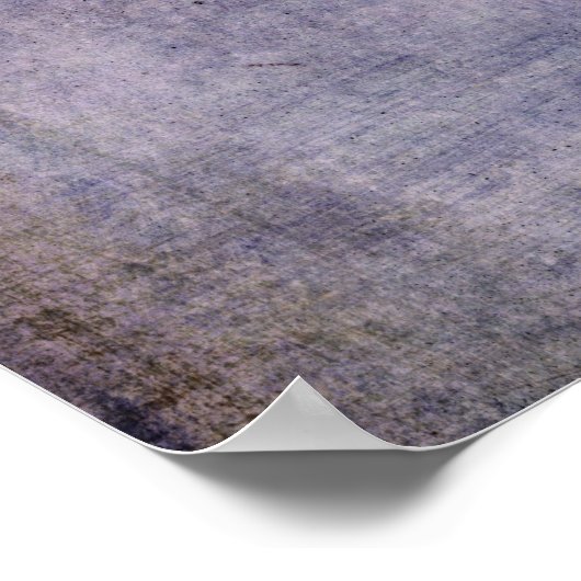 Voeg je aangepaste tekst  donkere Paarse grunge to Poster (Hoek)