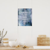 Voeg je aangepaste tekst  jood-toon grunge toe poster (Keuken)