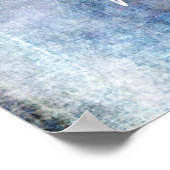 Voeg je aangepaste tekst  jood-toon grunge toe poster (Hoek)