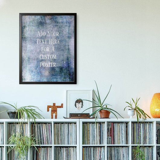 Voeg je aangepaste tekst  jood-toon grunge toe poster