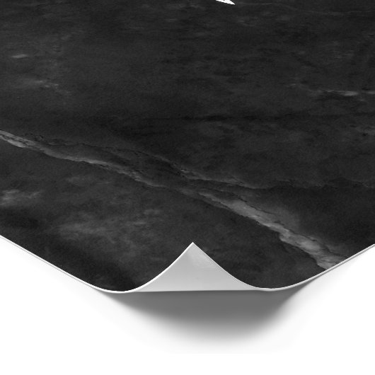 Voeg je aangepaste tekst toe boven de zwarte stand poster (Hoek)