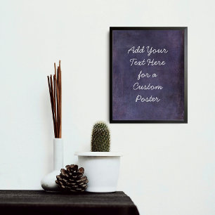 Voeg je aangepaste tekst toe, subtiel donkerdere P Poster