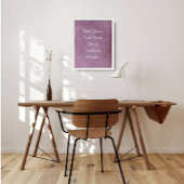 Voeg je aangepaste tekst toe, subtiel Roze rand Poster