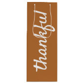 Voeg je aangepaste teksthandje met de letters Than Wijn Cadeautas (Voorkant)