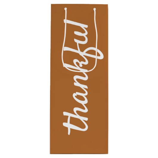 Voeg je aangepaste teksthandje met de letters Than Wijn Cadeautas (Voorkant)