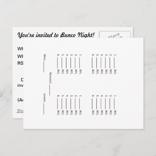 Voeg je achtergrond-bundesheet toe uitnodiging briefkaart (Voorkant / Achterkant)