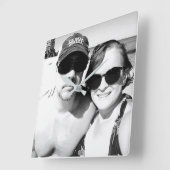 Voeg je Afbeelding aan persoonlijke gegevens toe Vierkante Klok (Hoek)