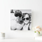 Voeg je Afbeelding aan persoonlijke gegevens toe Vierkante Klok (Huis)