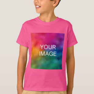 Voeg je Afbeelding Fotosjabloon Jongens Kinder Wow T-shirt