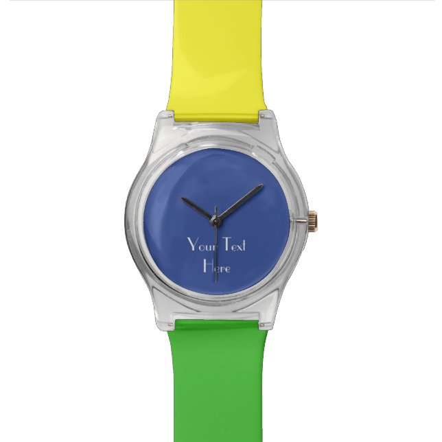 Voeg je Afbeelding, Jouw tekst, aangepaste pols to Horloge (Close Up)
