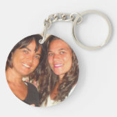 Voeg je Afbeeldingen zusjes voor altijd toe Sleutelhanger (Achterkant)