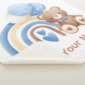 Voeg je Baby naam Sherpa Blanket Throw toe (3/4)