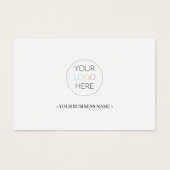 Voeg je bedrijfs Logo aangepast cadeaubon toe Visitekaartje (Voorkant)