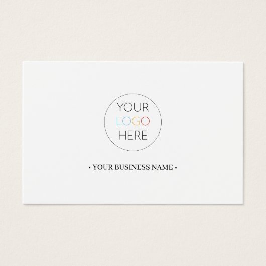 Voeg je bedrijfs Logo aangepast cadeaubon toe Visitekaartje (Voorkant)