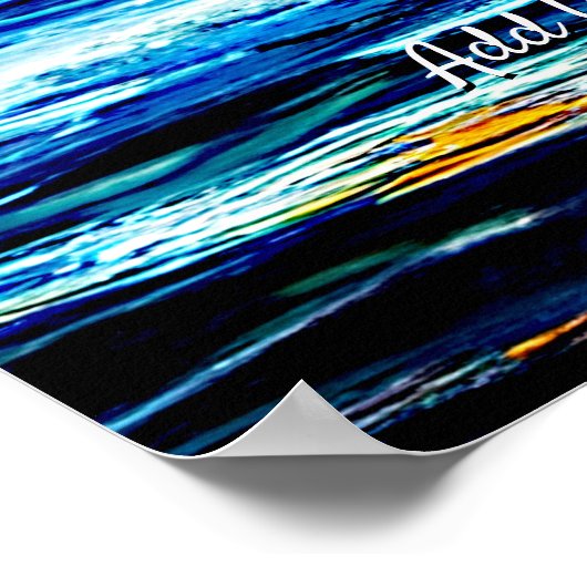 Voeg je bericht toe en verzend een Zee met verzend Poster (Hoek)