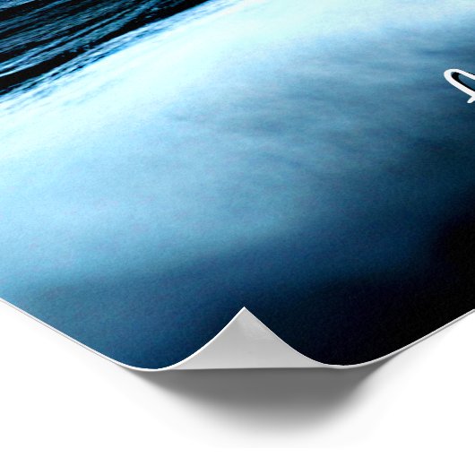 Voeg je bericht toe, verzend Verzending in Blauwe Poster (Hoek)