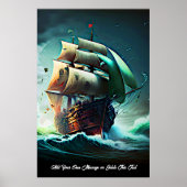 Voeg je bericht toe, verzend Verzending in Storm o Poster (Voorkant)