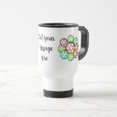 Voeg je berichtkleurige snufje reiswieg toe reisbeker (Voorkant rechts)