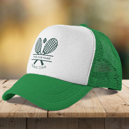 Voeg je clubnaam Tennis Iconen Groen toe Trucker Pet