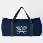 Voeg je clubnaam Tennis Icons Navy Blue toe Plunjezak (Achterkant)