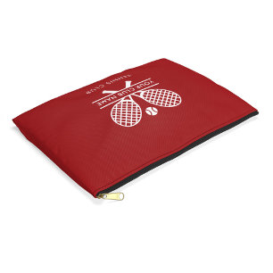 Voeg je clubnaam Tennis Rackets Iconen Team Red to Etui