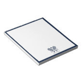 Voeg je clubnaam tennis team coach notitieblok (Schuin)