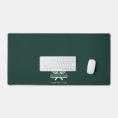 Voeg je clubnaam Tennis Team Custom Green toe Bureaumat (Keyboard & Muis)