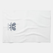 Voeg je clubnaam tennis team elke kleur wit theedoek (Horizontaal)