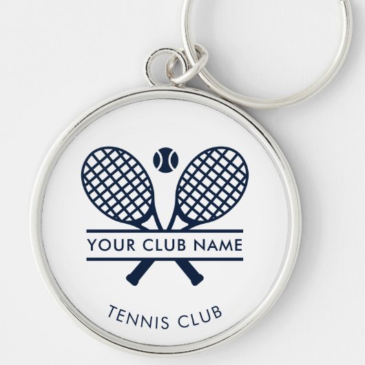 Voeg je clubnaam toe Tennis Icons Team Players Swa Sleutelhanger (Voorkant)