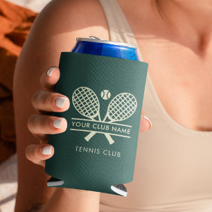 Voeg je clubnaam toe Tennis Team Swag Green Custom Blikjeskoeler