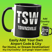 Voeg je code & plaats toe - Luchthavencode TSW TOW Mok