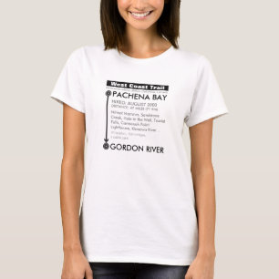 Voeg je datum toe: West Coast Trail T-shirt