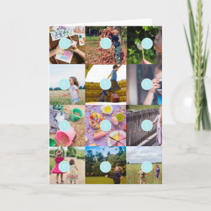 Voeg je eigen 12 foto's toe Aanpasbare kaart