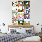 Voeg je eigen 12 foto's  toe canvas afdruk (Insitu (Slaapkamer))