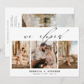 Voeg je eigen 4 foto Elegant Weddenschap-oploting  Kaart (Voorkant / Achterkant)