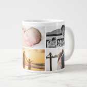 Voeg je eigen 6 foto koffie Mok (Voorkant rechts)