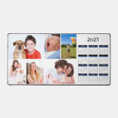 Voeg je eigen 6 fotocollage toe met 2025-kalender bureaumat (Voorkant)