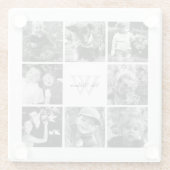 Voeg je eigen - 8 Afbeelding Gallery Glazen Onderzetter (Achterkant)