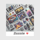 Voeg je eigen aangepaste "Custom-cut Vinyl Sticker (Vel)
