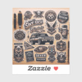 Voeg je eigen aangepaste "Custom-cut Vinyl Sticker (Vel)