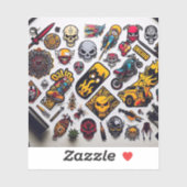 Voeg je eigen aangepaste "Custom-cut Vinyl Sticker (Vel)