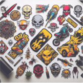 Voeg je eigen aangepaste "Custom-cut Vinyl Sticker (Voorkant)