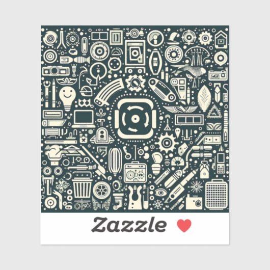 Voeg je eigen aangepaste "Custom-cut Vinyl Sticker (Vel)